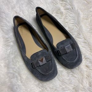 Michael Kors Caroline Charcoal Grey Casual Suede Loafers
